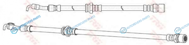 PHD991 Шланг тормозной | зад прав