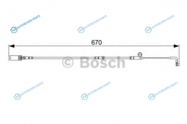 1 987 473 002 Датчик износа тормозных колодок