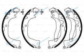 0 986 487 955 Колодки тормозные барабанные | зад