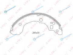 BS-5710 Колодки тормозные барабанные | зад