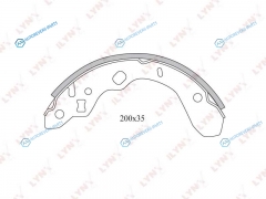 BS-5104 Колодки тормозные барабанные | зад