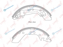 BS-3601 Колодки тормозные барабанные | зад