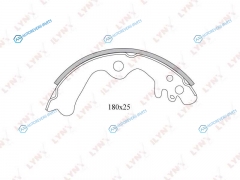 BS-5701 Колодки тормозные барабанные | зад