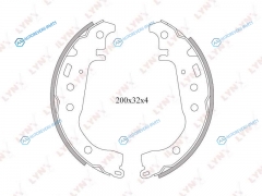 BS-7501 Колодки тормозные барабанные | зад