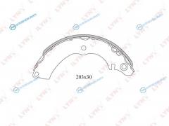 BS-5502 Колодки тормозные барабанные | зад