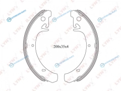BS-4601 Колодки тормозные барабанные | зад
