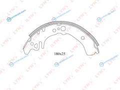BS-7509 Колодки тормозные барабанные | зад