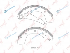 BS-1800 Колодки тормозные барабанные | зад