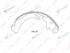 BS-5713 Колодки тормозные барабанные | зад