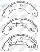 FN3421 Колодки тормозные барабанные | зад