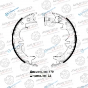 AVS0123 Колодки стояночного тормоза AVANTECH