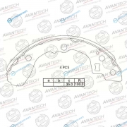 AVS1101 Колодки тормозные барабанные AVANTECH