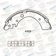 AVS0301 Колодки тормозные барабанные AVANTECH