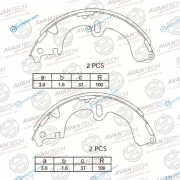 AVS0102 Колодки тормозные барабанные AVANTECH