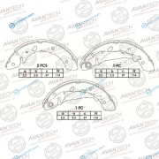 AVS0116 Колодки тормозные барабанные AVANTECH