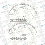 AVS0201 Колодки тормозные барабанные AVANTECH