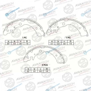 AVS0202 Колодки тормозные барабанные AVANTECH