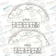 AVS0203 Колодки тормозные барабанные AVANTECH