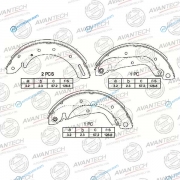 AVS0210 Колодки тормозные барабанные AVANTECH