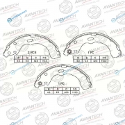 AVS0403 Колодки тормозные барабанные AVANTECH