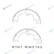 AVS0122 Колодки барабанные ручного тормоза AVANTECH