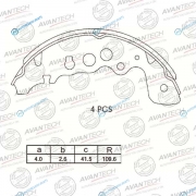 AVS0701 Колодки тормозные барабанные AVANTECH