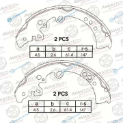 AVS0118 Колодки тормозные барабанные AVANTECH