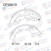 DFS0619 Колодки тормозные барабанные Double Force