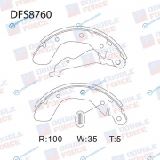 DFS8760 Колодки тормозные барабанные Double Force