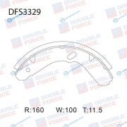 DFS3329 Колодки тормозные барабанные Double Force