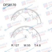 DFS8170 Колодки тормозные барабанные Double Force
