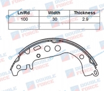 DFS8673 Колодки тормозные барабанные Double Force
