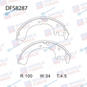 DFS8287 Колодки тормозные барабанные Double Force