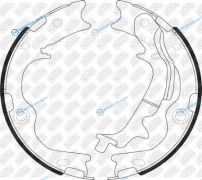 FN11009-NIBK_колодки барабанные ручника!| Hyundai i30 1.4|1.6|2.0|1.6CRDi|2.0CRDi 10>