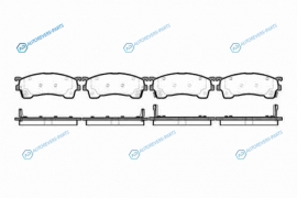 415 04_=FDB950=FDB984=572325B !колодки дисковые п.| Mazda 626 1.8-2.5|2.0D|Xedos6 1.6 16V|2.0 92>
