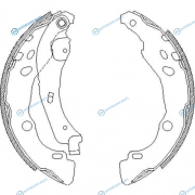 4152.00_!колодки барабанные| Renault Clio 1.2i-1.9DTi с ABS 98>