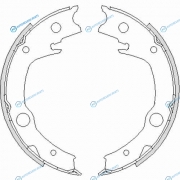 4729.00_колодки барабанные ручника!| Toyota Avensis 1.8-2.4|Corolla|Yaris 1.4-1.8 02>