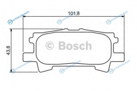 0 986 494 224 Колодки тормозные дисковые | зад