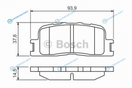 0 986 494 359 Колодки тормозные дисковые | зад