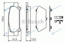 0 986 424 650 Колодки тормозные дисковые | перед
