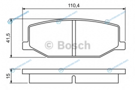 0 986 460 935 Колодки тормозные дисковые | перед