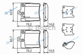 0 986 494 022 Колодки тормозные дисковые | зад