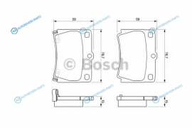 0 986 424 711 Колодки тормозные дисковые | зад