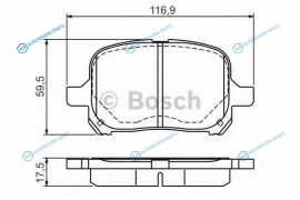 0 986 424 639 Колодки тормозные дисковые | перед