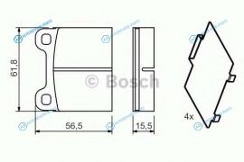 0 986 466 302 Колодки тормозные дисковые | перед