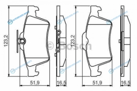 0 986 495 216 Колодки тормозные дисковые | зад