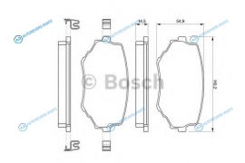 0 986 424 669 Колодки тормозные дисковые | перед