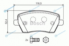 0 986 424 795 Колодки тормозные дисковые | перед