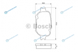 0 986 424 808 Колодки тормозные дисковые | перед