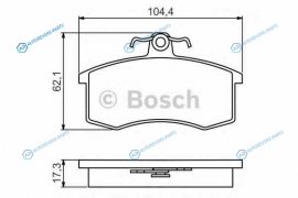 0 986 495 214 Колодки тормозные дисковые | перед